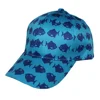 Full Sublimation Blue Fish Baseball Cap Sole Design and Fabric Cap and Hat