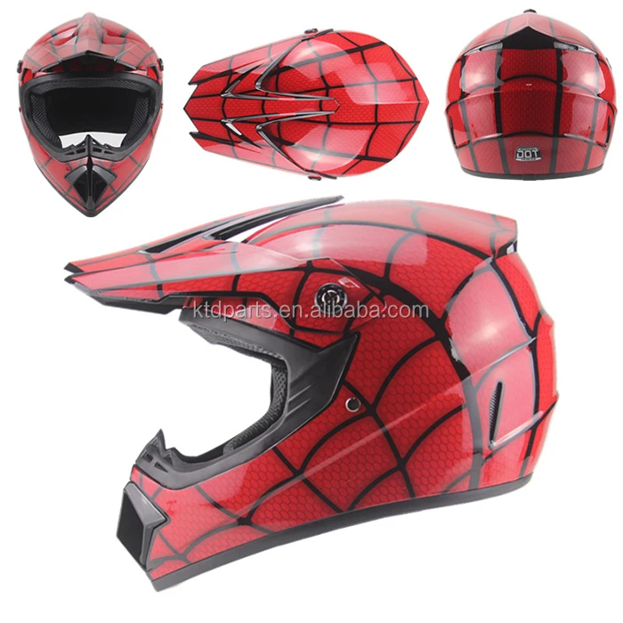 Hot Selling Full Face Spiderman Decals Adult Motorbike Motorcycle Atv  Helmets - Buy Atv Helmets Adult,Helmet Motorcycle,Motorbike Helmet Product  on 