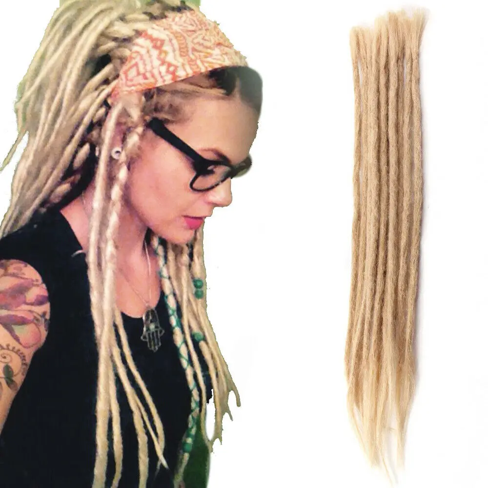 

MYSURE 10roots 20inch cheap loc extensions dread locs extensions synthetic dreads wholesale bulk