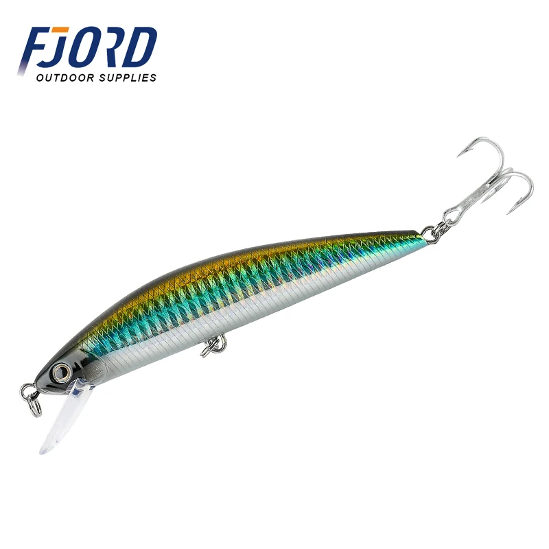 

FJORD High Quality Stock Fishing Lure 12cm Hard Bait Minnow Long Cast Sinking Minnow Fishing Lures 40g