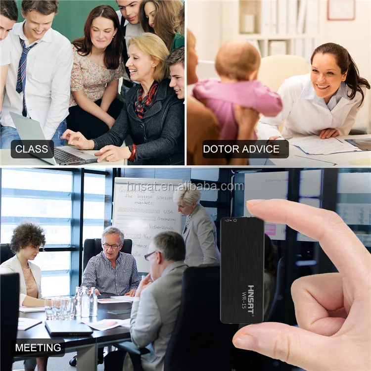 product-popular mini One key easy to operate Digital Voice recorder With USB disk function-Hnsat-img-1