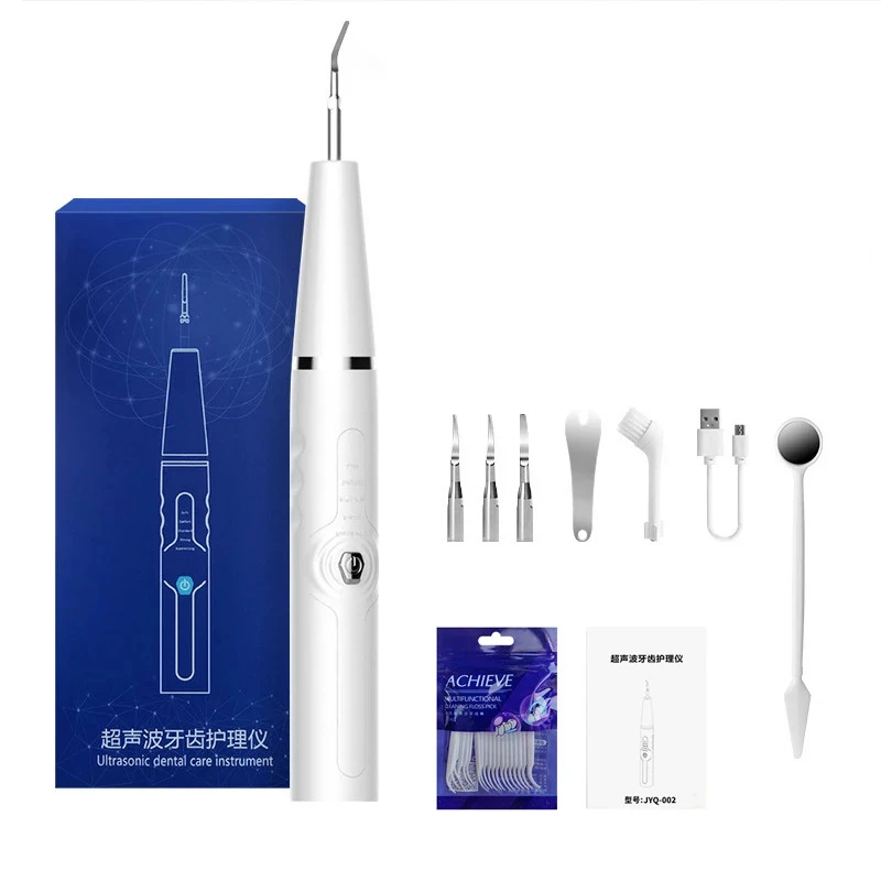 

Home Use Electric Dental Scaler Ultrasonic Calculus Remover Tooth Cleaner LED Light Sonic Smoke Stains Tartar with Dental Floss