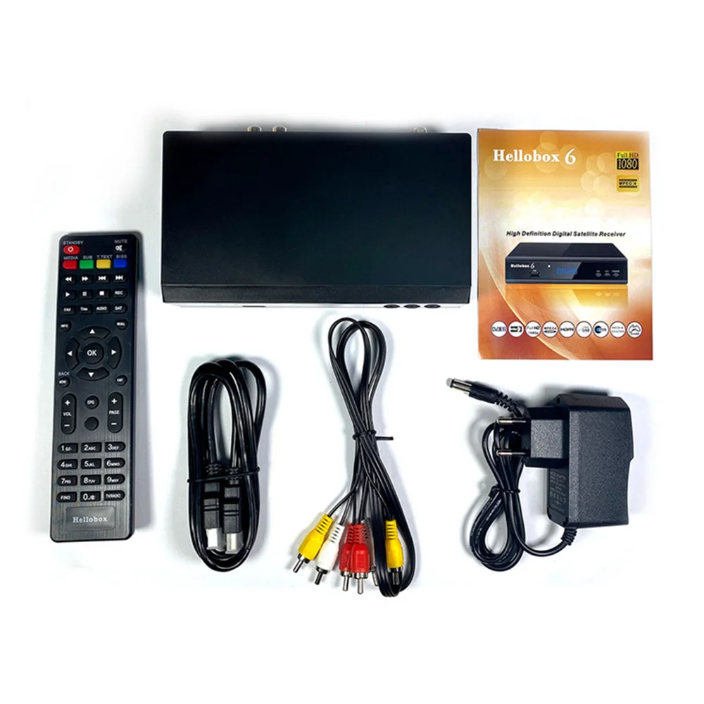 

New Hellobox 6 Satellite Receiver Support H.265 HEVC T2MI USB WiFi IP TV Satellite TV Receiver