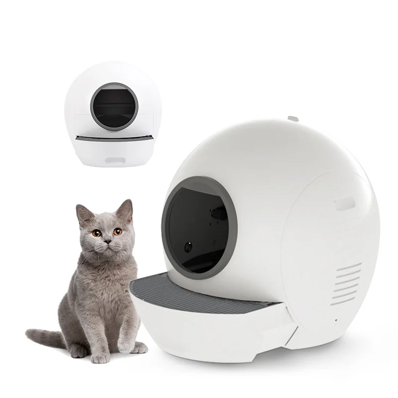 

Luxury Large Enclosed Cat Litter Box Automatic Intelligent Self Cleaning Linked with Phone Control by App Cat Toilet