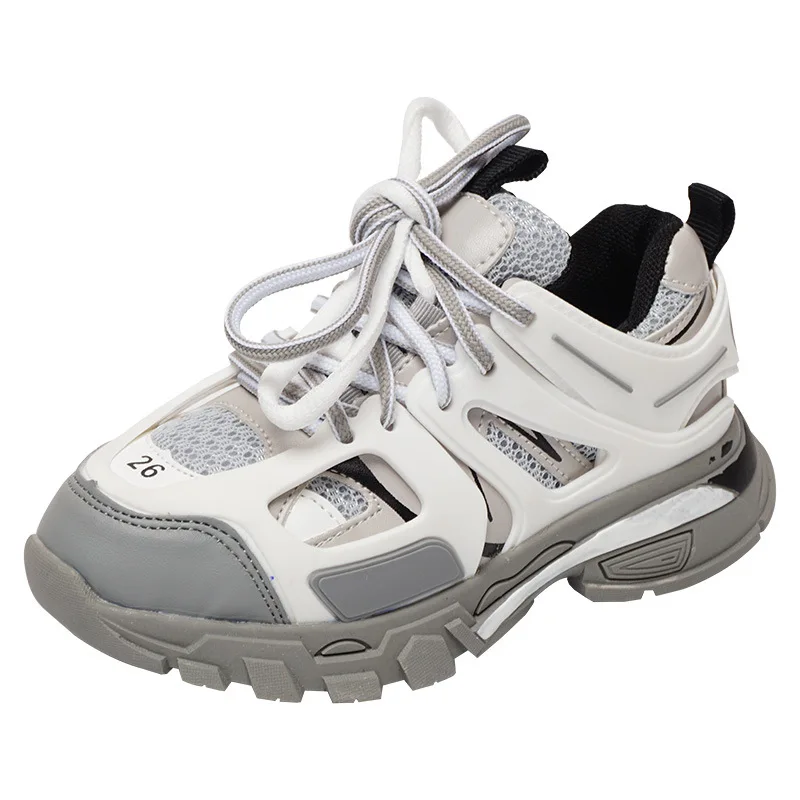 

Kids Tennis School Sports Running Chunky Walking Shoes Fashion Brand Sneakers for Toddler Little Big Boys Girls Unisex-Child