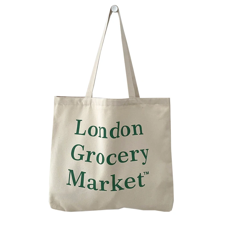 

Plain organic reusable cotton canvas tote shopping custom canvas bag With Custom Logo