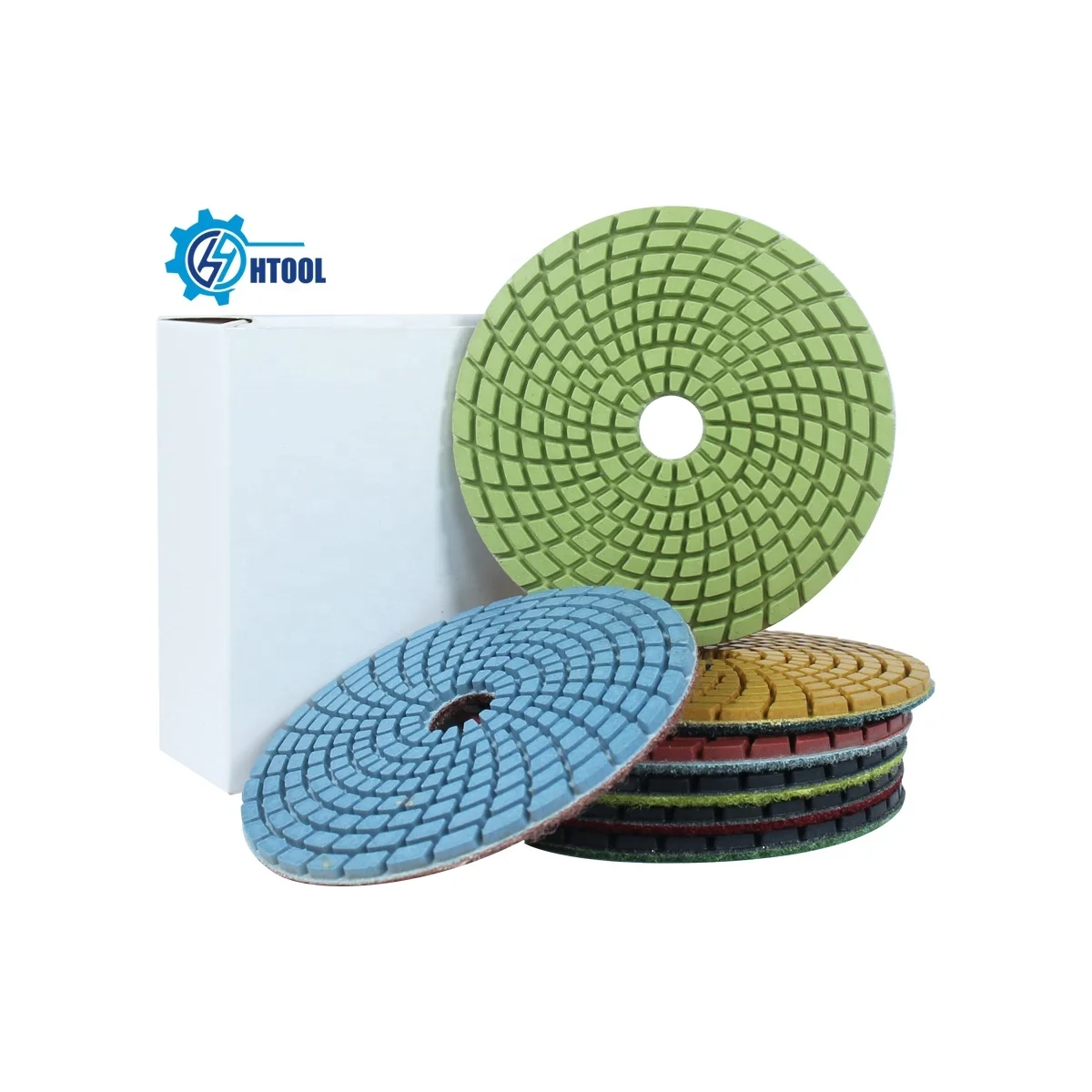 

125mm 5 Inch Effective Resin Bond Diamond Dry/Wet Stone Polishing Pads for Ceramic Marble Granite Polishing