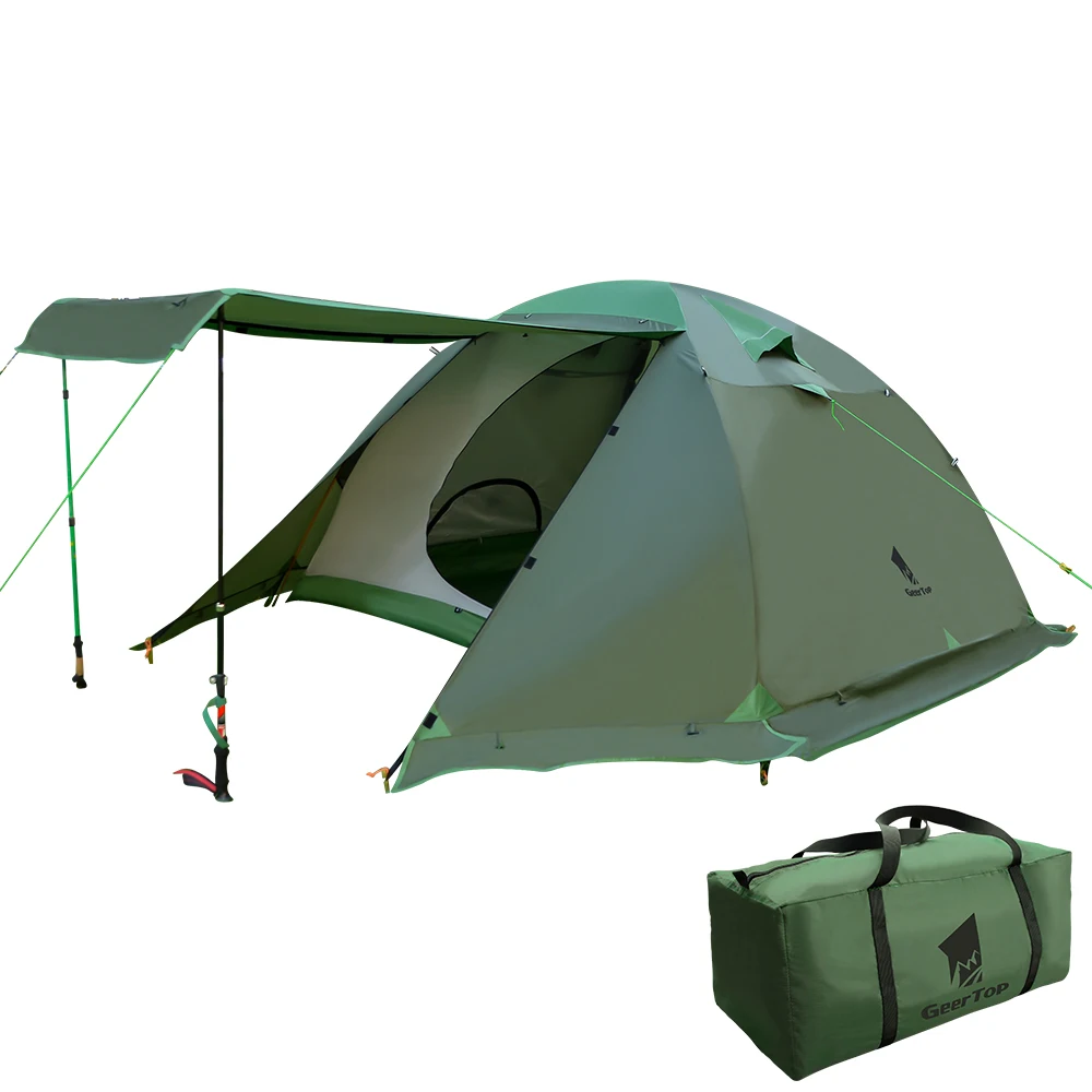 

GeerTop Hotselling Ultralight Waterproof 4 Person 4 Season Dome tent for trekking camping hiking