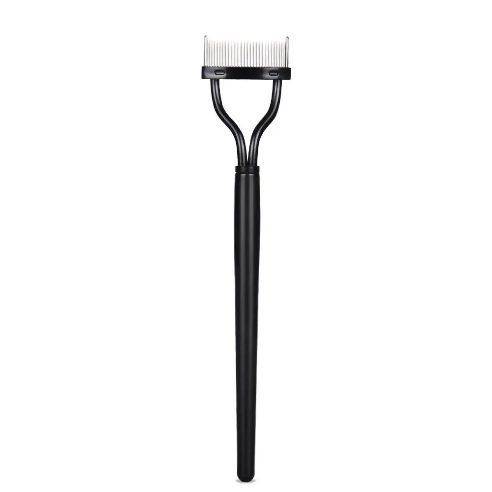 

Eyelash Comb Curlers Makeup Applicator Eyebrow Grooming Brush Tool, Black