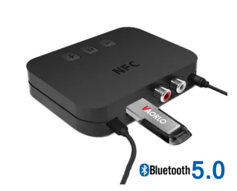 

BT-50 Blue-tooth 5.0 receiver Audio Transmission Stereo Music Support U Disk NFX Connect With RCA 3.5 AUX Jack Adapter