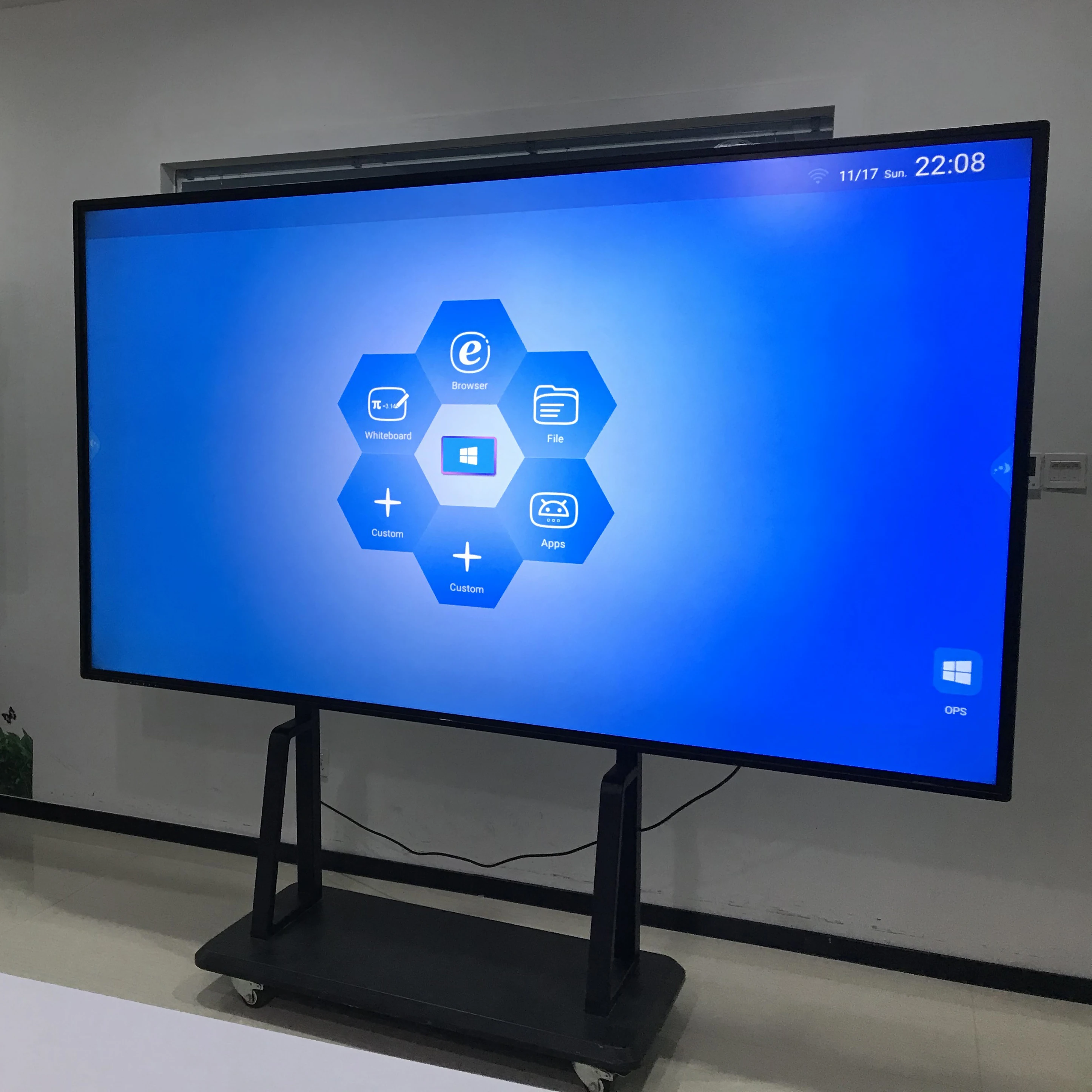 

Stock Products 65inch 75inch 86Inch 100inch interactive touch screen smart White board monitor for schools and offices