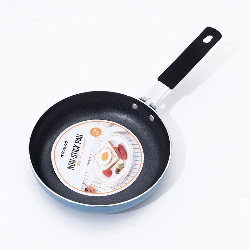 

Wholesale Kitchen Small Size Cute Non Stick Egg Frying Pan Mini Fry Pan, Grey/sky blue