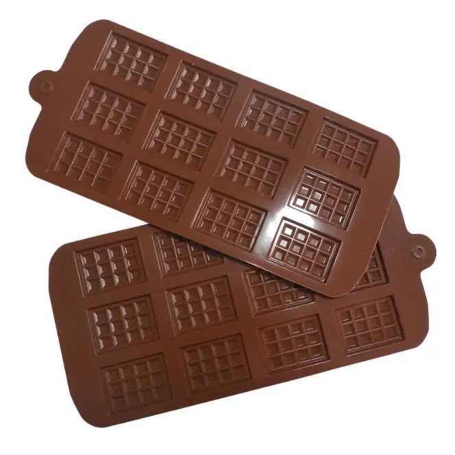 

Factory Whole Sale 12-cavity Silicone Cake Mold Ice Cube Tool Waffle Cookie Pan DIY Chocolate fondant cake Molds