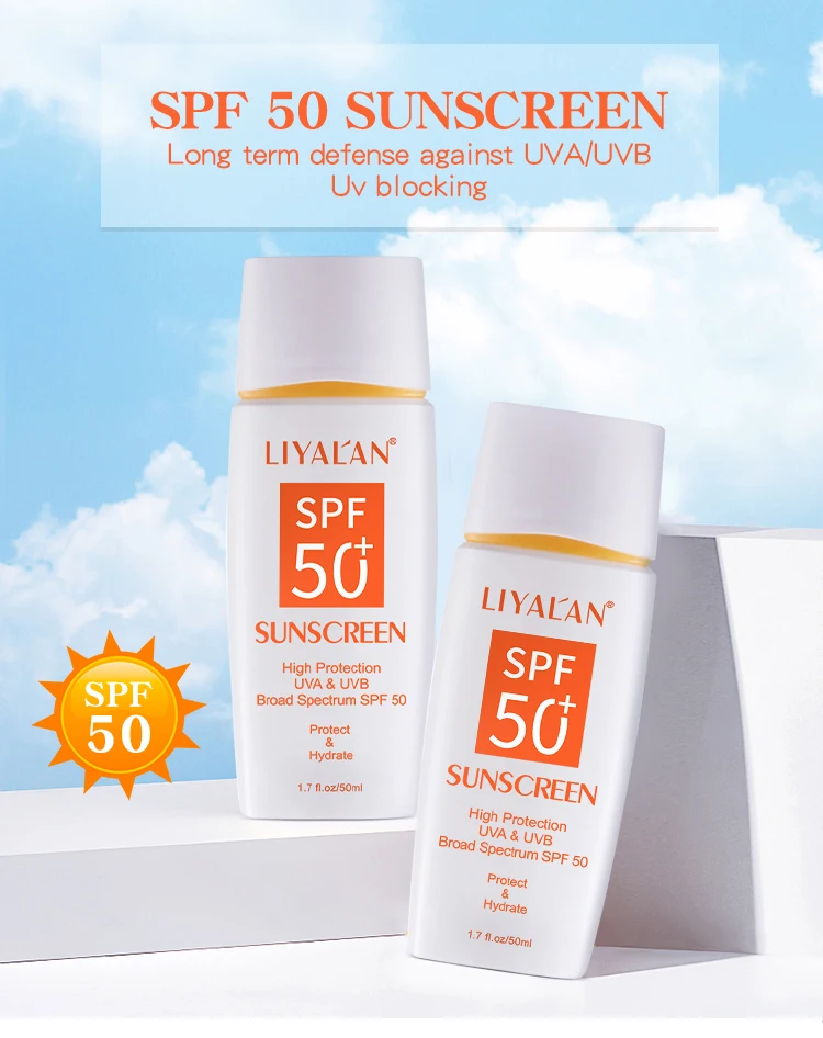 Wholesale Private Label Spf 50 Sunblock Natural Organic Face Whitening