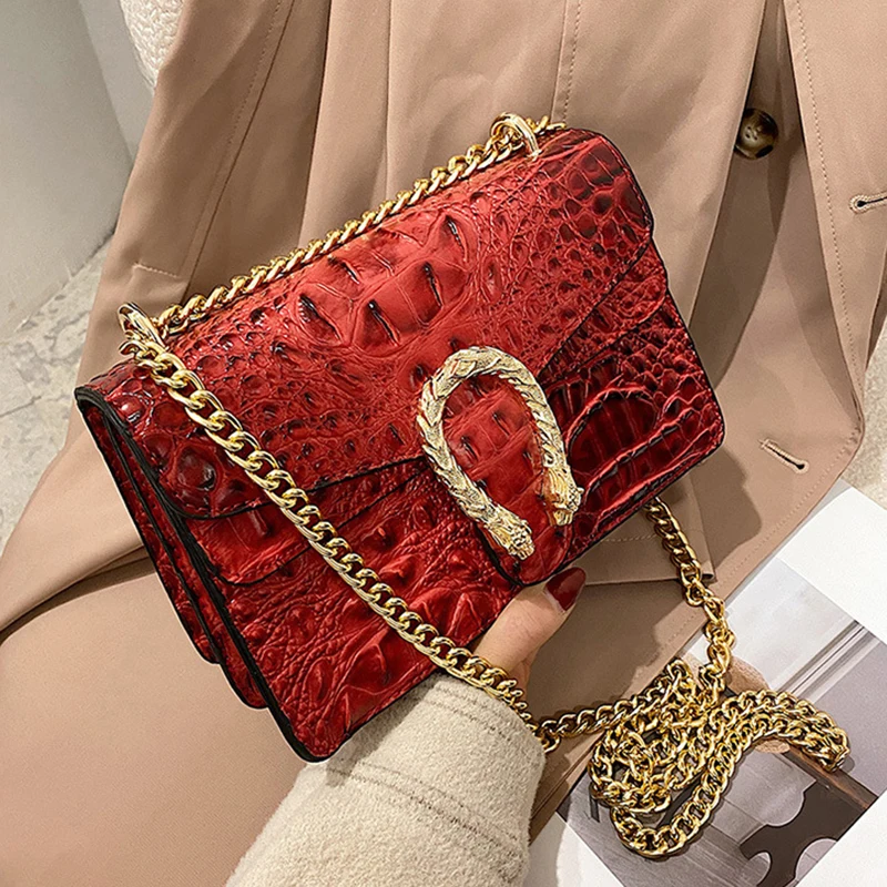 

BB11 Delicate Crocodile Pattern Crossbody Bag For Ladies Purses And Handbags 2021, As picture or custom