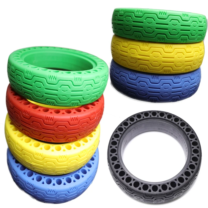 Superbsail 8.5 Inch Tubeless Tire Hole Shock Absorber  Wheel Tyre 8.5 Inch Color Honeycomb Solid Tire For Xiaomi M365 Scooter details