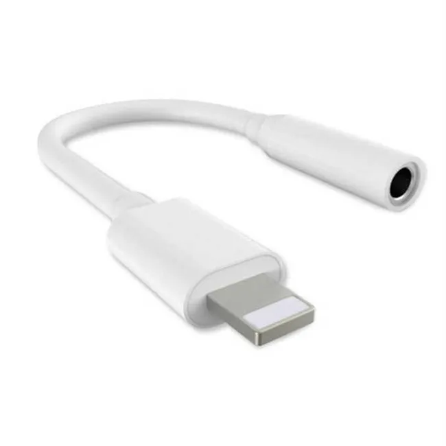 

MZL 3 .5mm Audio Cable Adapter Ip 7 Earphones Cable Jack Line Headphone Convert Headphone Adapter, White