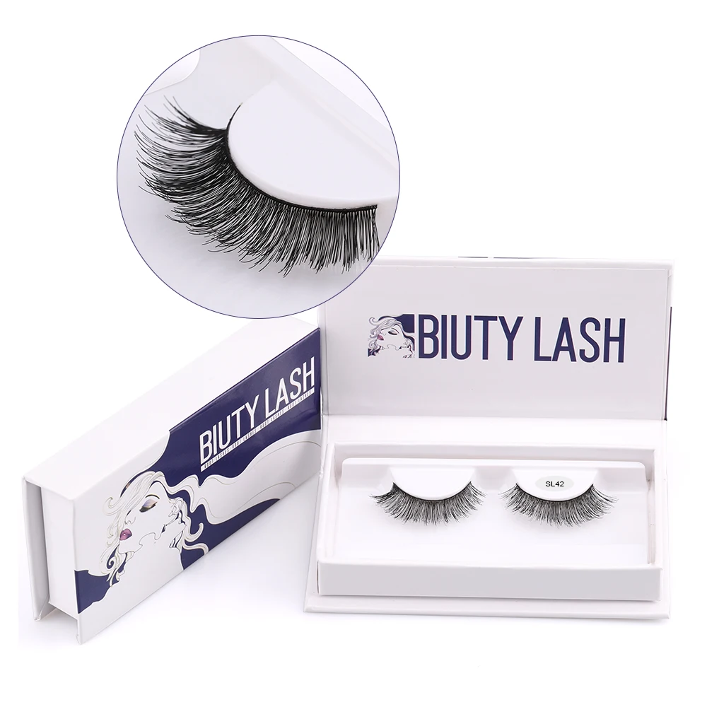 

Free Samples Self Private Label Eyelash Packing Box False Mink Lash, Black color