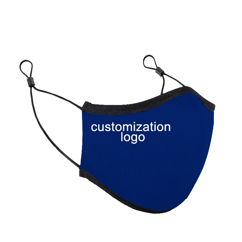 
Custom washable reusable black cotton facemask 