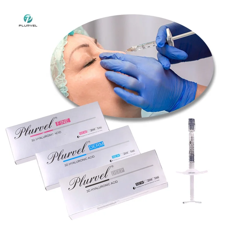

PLURVEL HA Factory Hyaluronic Acid Dermal Filler HA Injection for Nose Lips Chin enlargement