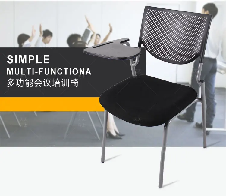 Training Chair with Writing Tablet Metal Study Chairs for Students Tablet Arm Chair