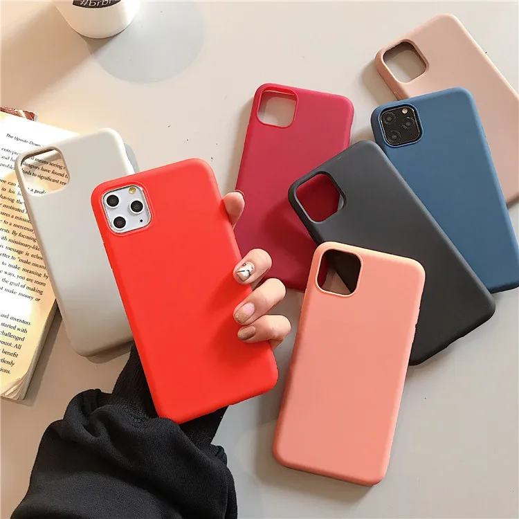 

Factory Price Frosted Soft Rubber Case For iPhone 11 Pro Max ,Slim Matte TPU Phone Cover For iPhone X/XS XR 6 7 8Plus Case