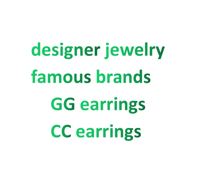 

2021 High Quality Famous Brands Jewelry Letter Double CC gg Earrings Design Jewelry