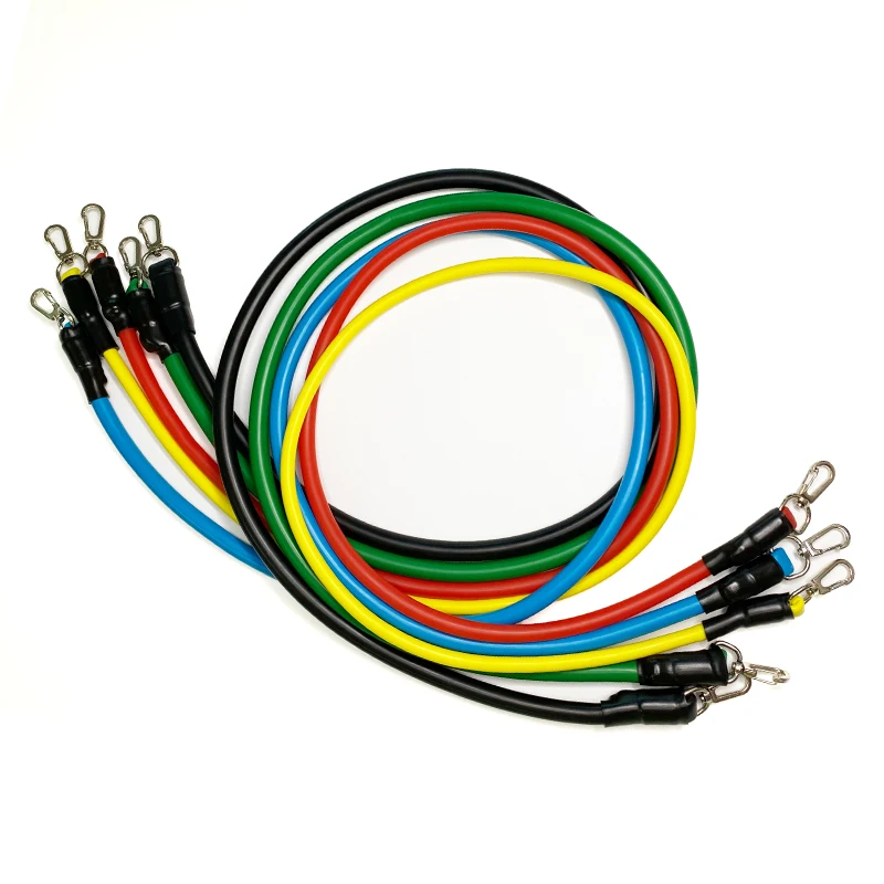 

Short lead time 11 Pcs (piece) Resistance Band Set, 5 colors