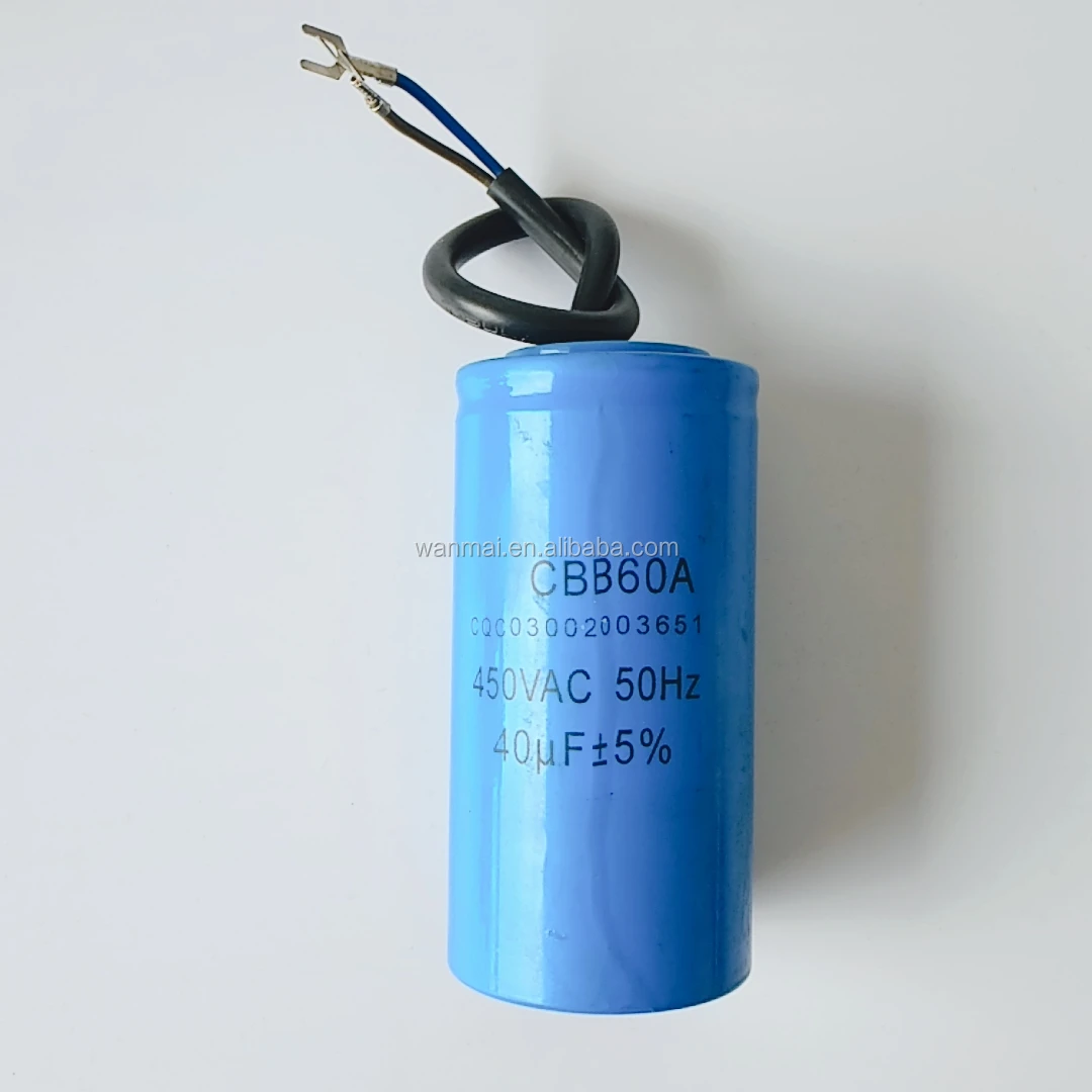 High Voltage Cbb60 Capacitor 450vac For Ceiling Fan Capacitor 3.5uf