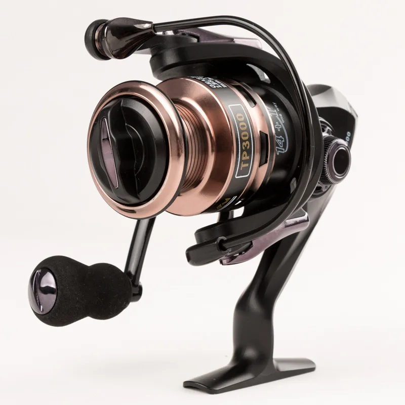 

Peche Metal Fish Wheel 14+1BB Gapless Sea Bream Balik CNC Headle, Black