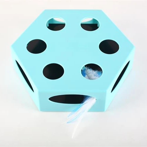 

Factory Wholesale Interactive Cat Toy Electronic Cat IQ Training Toy Automatic Pet Toy for Cat Hexagon Maze Box