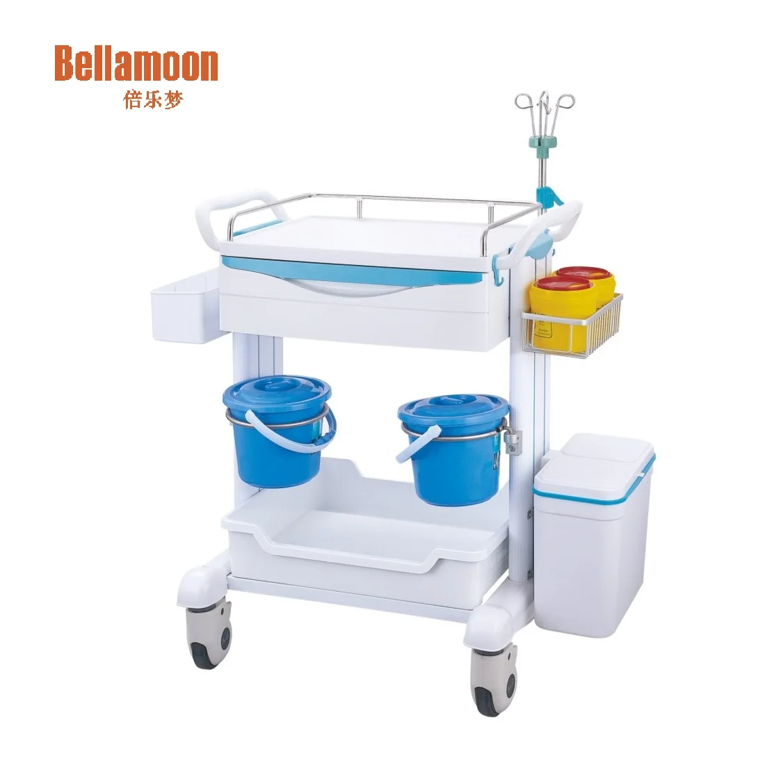 
TC6001B Hospital Treatment Cart Medical Dressing Carriage Vehicle Medicine Trolley ABS Car For Nursing 