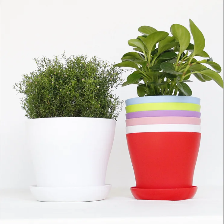 

Yicai High Quality Multi Color Optional Home Decoration Plastic Flowerpot