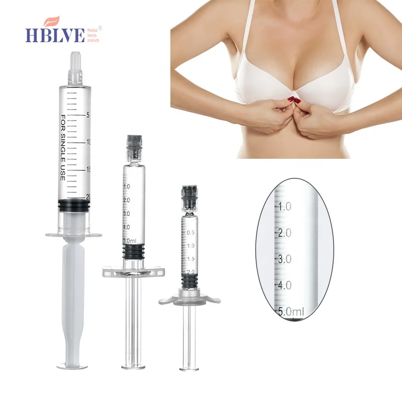 

Breast Buttock Hip Enlargement dermal fillers injection cross linked hyaluronic acid Gel to increase breast size