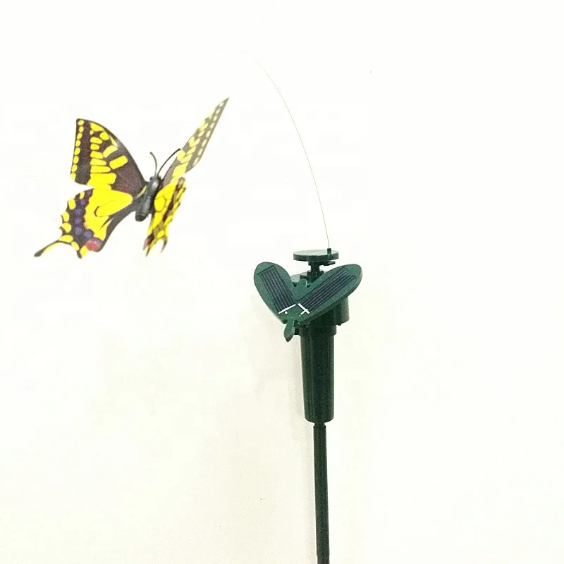 

Garden Yard Decoration Solar/Battery Stake Butterfly Fluttering Colorful Butterfly, Mix