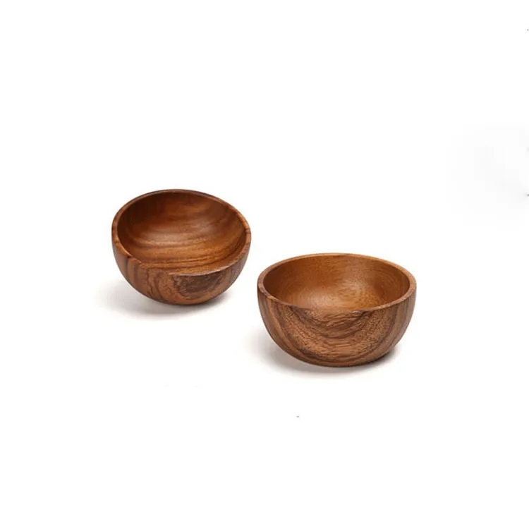 
Hot Sale Dry Fruit Bowl Acacia Wooden Salad Bowl 