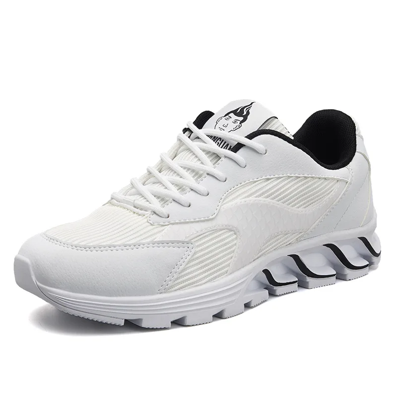 

Wholesale Price New Fashion shoes Men Casual Trainers Lace-up sneakers Breathable Running Men Sport Shoes, White/red/black