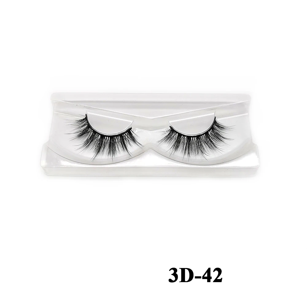

Eyelash vendor Wholesale 3D False Natural Eyelashes Mink Eyelashes, Black color