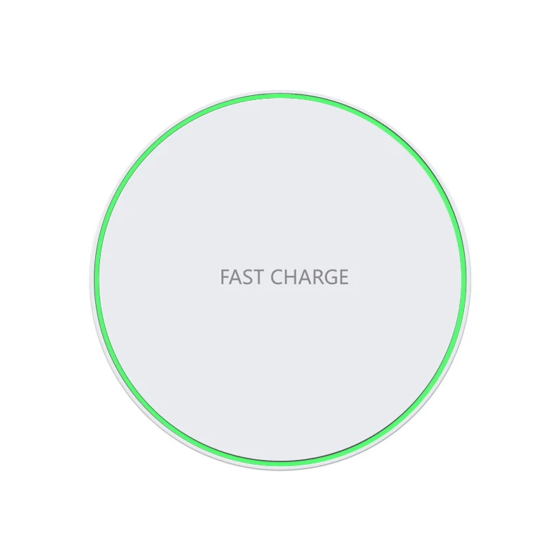 

2021 New design 10w fast Qi charging desktop holder wireless charger for phone, Black,white
