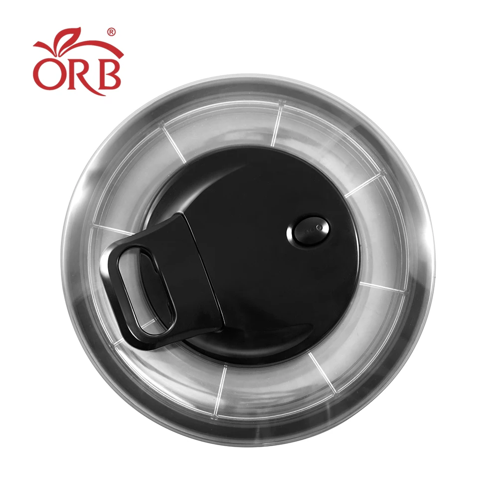 
Kitchen manual pull cord stainless steel salad spinner 