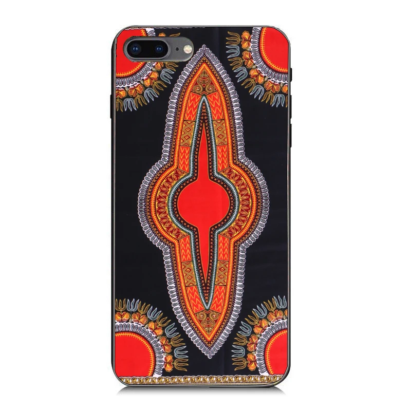 

2021 printed soft phone case silicone phone case with african pattern OEM ankara phone cover