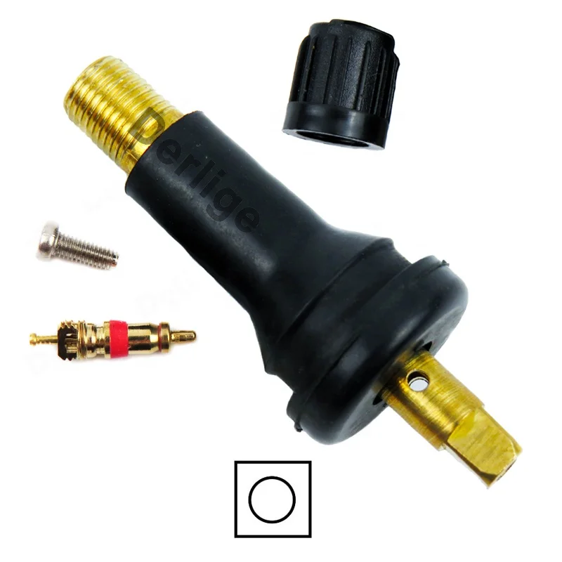 

square bottom tire pressure monitor system sensor valves TPMS valve service kit