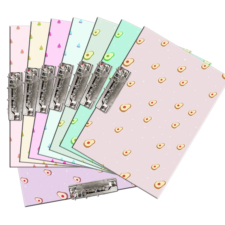 
Wholesale Factory Price Custom Logo Color Writing Plastic Clip Board 