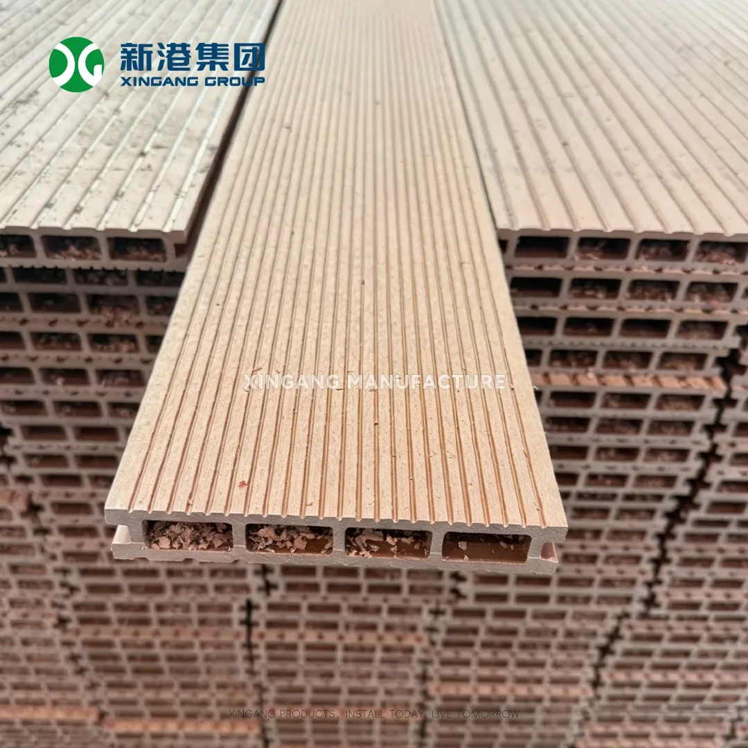 Beige Ribbed Decking Stack