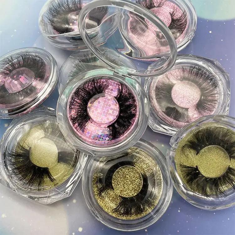 

High Quality Mink Lashes 100% Cruelty Free Real Mink Eyelash Vendor Private Label Lash Drawer Box, Natural black or colorful