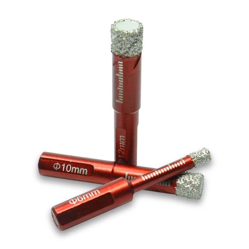 Diamond Vacuum Brazed Core Drill Bits with M14 Shank for Angle Grinder and Hand Drill-Masonry Drilling