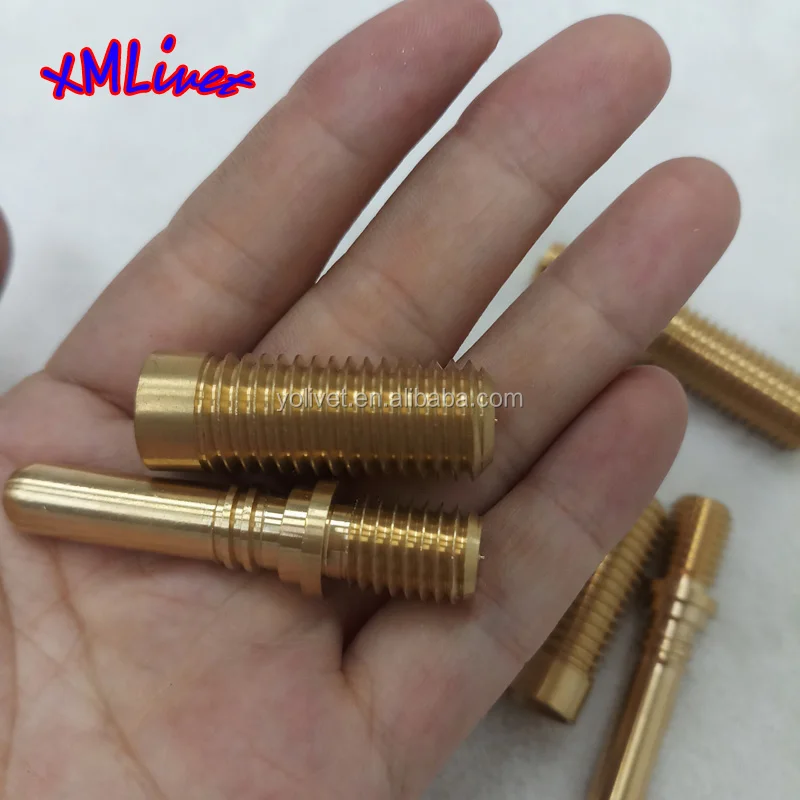 Xmlivet Female And Male Snooker Cue Joint Parts Pool Stick Brass Pin