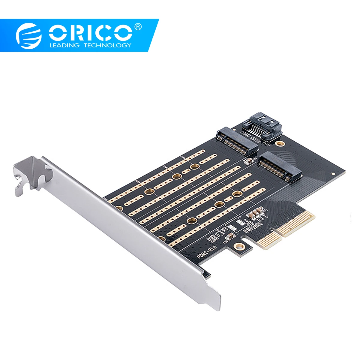 

ORICO 2 Port M.2 NVMe to PCI-E 3.0 X4 Expansion Card Gen3 X4 to M.2 M-key B-key SSD 4TB 32Gbps Interface Card Adapter PDM2