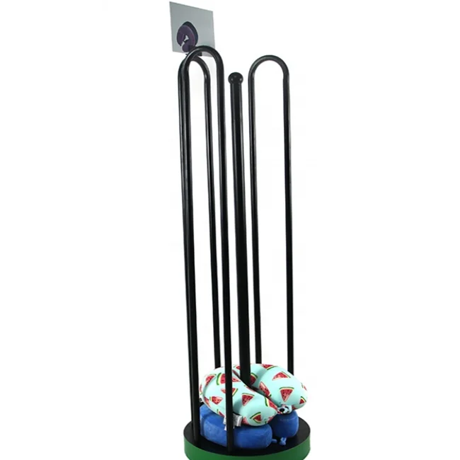 Floor Metal Travel Pillow Rack Neck Pillow Storage Holders Organizer