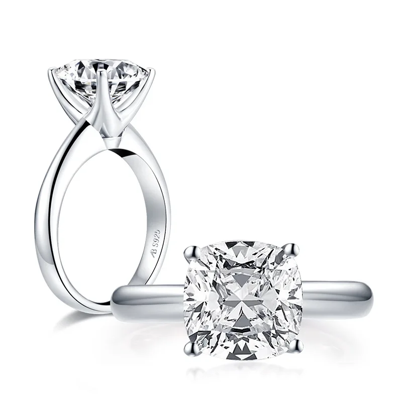 

Factory Custom Fine Real S925 Silver 9k 10k 14k 18k Solid Gold Filled Lab Grown Diamond Wedding Ring for Men Women